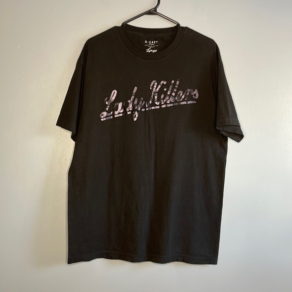 G-EAZY BLACK LADY KILLER SHORT SLEEVE SHIRT